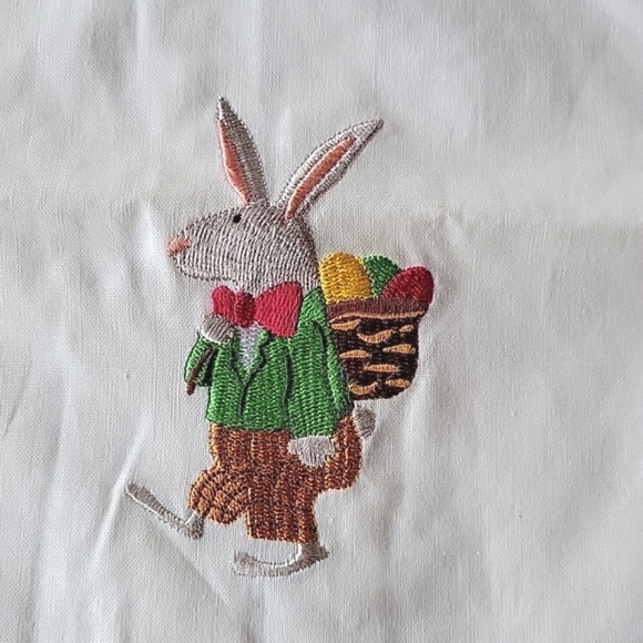 Easter Parade Bunny Tea Towel - Picture 2 of 4
